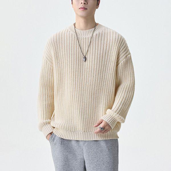 柔暖重磅針織質感毛衣長袖 - 2配色（限時特賣 - 5折） 幕峰MuFeng,男裝特賣,5折優惠,快閃活動,限時出清,網路購物,男裝品牌,超值優惠,時尚穿搭,2026特賣