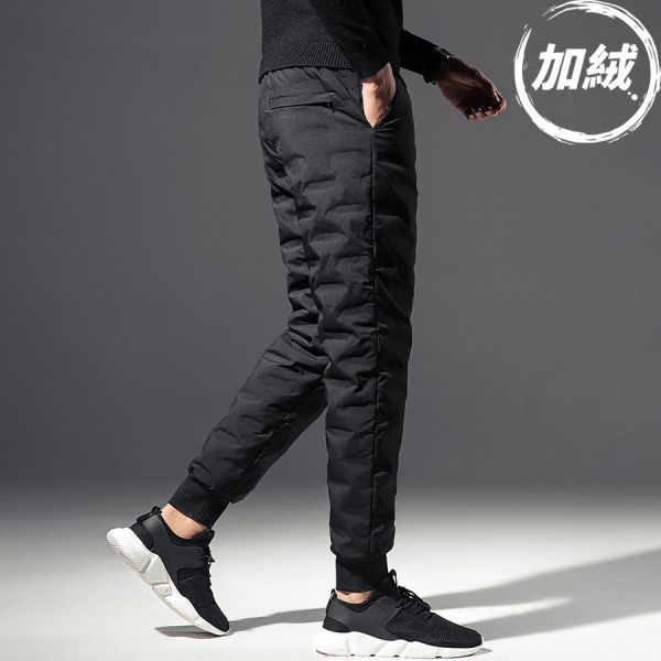 極禦羽絨保暖束口長褲 - 1配送（加絨） 幕峰MuFeng,機能羽棉長褲,防風保暖褲,三防機能褲,秋冬厚款長褲,運動休閒褲,戶外機能穿搭,滑雪風長褲,耐寒男裝褲款,冬季實用褲