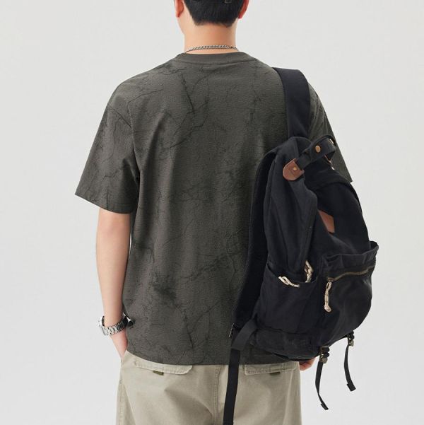 野知個性紮染潮流短袖 - 3配色 幕峰MuFeng,圓領短袖,T恤男,潮流上衣,男士短袖,特色工藝T恤,休閒穿搭,百搭短袖,夏季男裝,時尚上衣