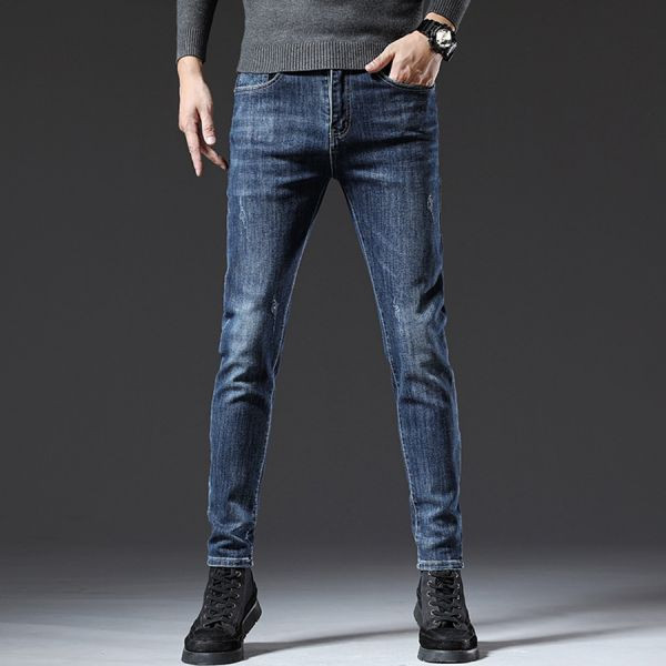 嵐綻彈力修身牛仔長褲 - 1配色（限時特賣 - 5折） 幕峰MuFeng,男裝特賣,5折優惠,快閃活動,限時出清,網路購物,男裝品牌,超值優惠,時尚穿搭,2025特賣