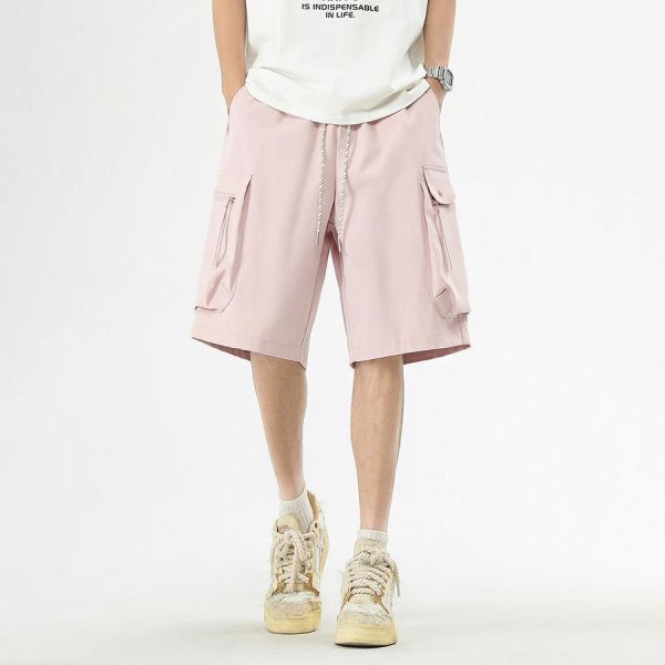 輕行寬鬆工裝五分短褲 - 4配色 幕峰MuFeng,工裝短褲男,五分短褲,戶外短褲,寬鬆短褲,多口袋設計,夏季男裝,休閒短褲,機能風穿搭,男裝下身