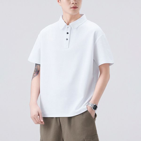 風朗寬鬆POLO短袖 - 6配色 幕峰MuFeng,POLO,短袖,上衣,男裝,夏天,百搭,網路購物,品牌服飾,2025