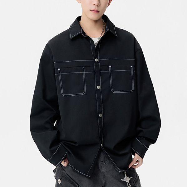 拓鋒質感工裝襯衫外套 - 3配色（限時特賣 - 5折） 幕峰MuFeng,男裝特賣,5折優惠,快閃活動,限時出清,網路購物,男裝品牌,超值優惠,時尚穿搭,2026特賣