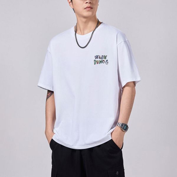 諾格重磅潮流印花短袖 - 4配色 幕峰MuFeng,印花短袖,T恤男,潮流短袖,男士T恤,街頭穿搭,休閒短袖,百搭上衣,夏季男裝,四色可選