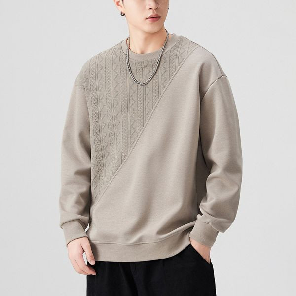 拼象重磅拼接休閒長袖 - 3配色（限時特賣 - 5折） 幕峰MuFeng,男裝特賣,5折優惠,快閃活動,限時出清,網路購物,男裝品牌,超值優惠,時尚穿搭,2025特賣