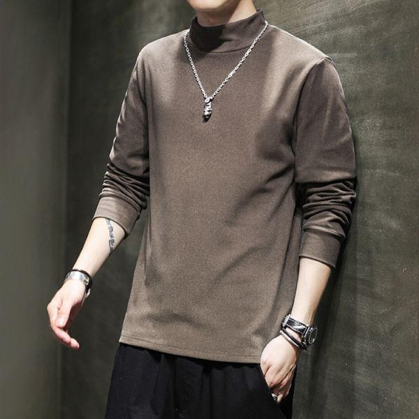 簡約半高領休閒長袖 - 8配色（限時特賣 - 5折） 幕峰MuFeng,男裝特賣,5折優惠,快閃活動,限時出清,網路購物,男裝品牌,超值優惠,時尚穿搭,2026特賣