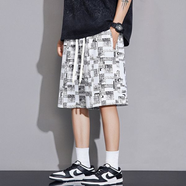 格町透氣休閒短褲 - 3配色（限時特賣 - 5折） 幕峰MuFeng,男裝特賣,5折優惠,快閃活動,限時出清,網路購物,男裝品牌,超值優惠,時尚穿搭,2025特賣