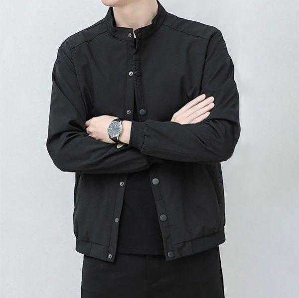 黎敦立領排釦休閒外套 - 2配色（限時特賣 - 5折） 幕峰MuFeng,男裝特賣,5折優惠,快閃活動,限時出清,網路購物,男裝品牌,超值優惠,時尚穿搭,2025特賣