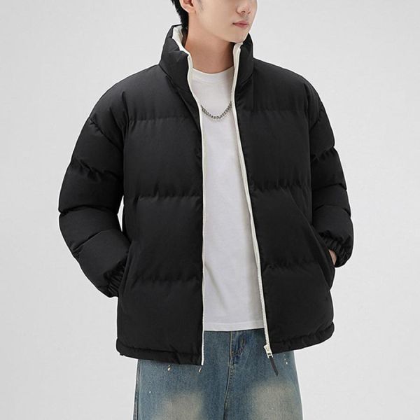 冬喉加厚防風保暖外套 - 4配色 幕峰MuFeng,立領棉服,加厚棉衣,防風外套,秋冬外套,保暖棉服,寬鬆棉衣,休閒外套,冬季男裝,男士棉服