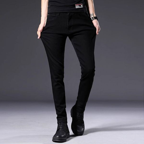 影璀彈力修身牛仔長褲 - 1配色（限時特賣 - 5折） 幕峰MuFeng,男裝特賣,5折優惠,快閃活動,限時出清,網路購物,男裝品牌,超值優惠,時尚穿搭,2025特賣