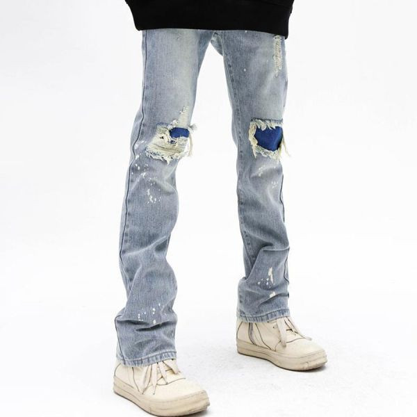 洛頓復古微喇叭牛仔長褲 - 1配色（限時特賣 - 5折） 幕峰MuFeng,男裝特賣,5折優惠,快閃活動,限時出清,網路購物,男裝品牌,超值優惠,時尚穿搭,2025特賣