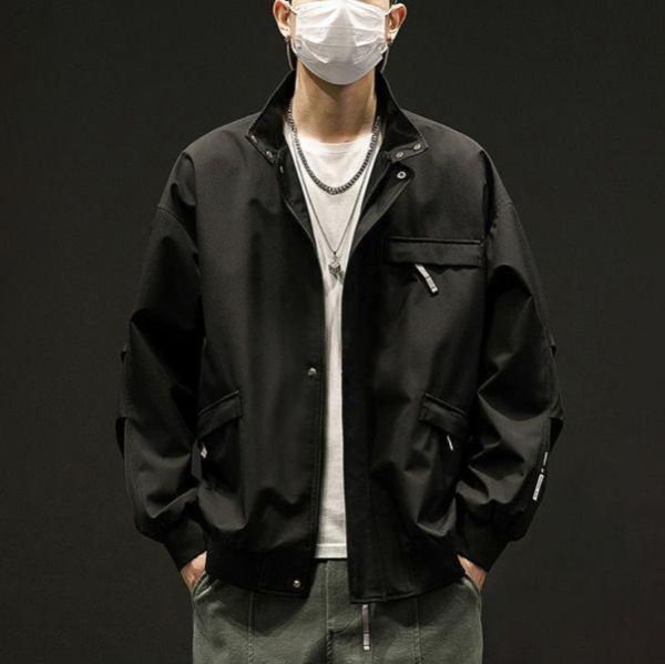 裕然立領工裝潮流外套 - 2配色（限時特賣 - 5折） 幕峰MuFeng,男裝特賣,5折優惠,快閃活動,限時出清,網路購物,男裝品牌,超值優惠,時尚穿搭,2026特賣