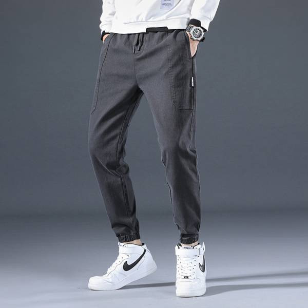 秋穗牛仔束口長褲 - 3配色（限時特賣 - 5折） 幕峰MuFeng,男裝特賣,5折優惠,快閃活動,限時出清,網路購物,男裝品牌,超值優惠,時尚穿搭,2026特賣