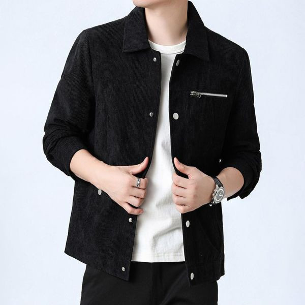 韵酷翻領排扣休閒外套 - 4配色（限時特賣 - 5折） 幕峰MuFeng,男裝特賣,5折優惠,快閃活動,限時出清,網路購物,男裝品牌,超值優惠,時尚穿搭,2025特賣