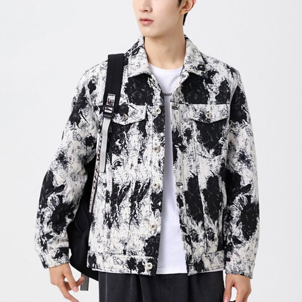 浮繪刺繡時尚外套 - 4配色（限時特賣 - 5折） 幕峰MuFeng,男裝特賣,5折優惠,快閃活動,限時出清,網路購物,男裝品牌,超值優惠,時尚穿搭,2025特賣