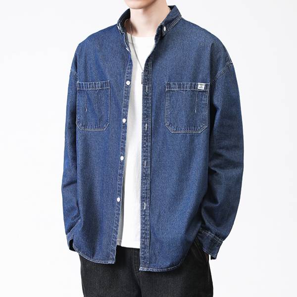 素雅牛仔薄外套 - 3配色 幕峰,班服,團服,外套,褲子,襯衫,男裝,牛仔褲,網路購物,購物