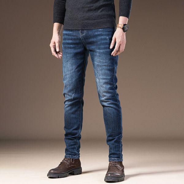 靛徒彈力修身牛仔長褲 - 1配色（限時特賣 - 5折） 幕峰MuFeng,男裝特賣,5折優惠,快閃活動,限時出清,網路購物,男裝品牌,超值優惠,時尚穿搭,2026特賣