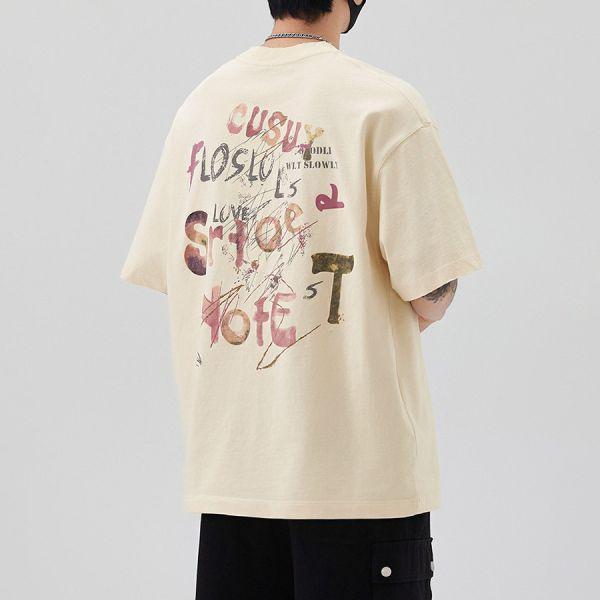 煋晨重磅刺繡印花潮流短袖 - 3配色（限時特賣 - 5折） 幕峰MuFeng,男裝特賣,5折優惠,快閃活動,限時出清,網路購物,男裝品牌,超值優惠,時尚穿搭,2026特賣