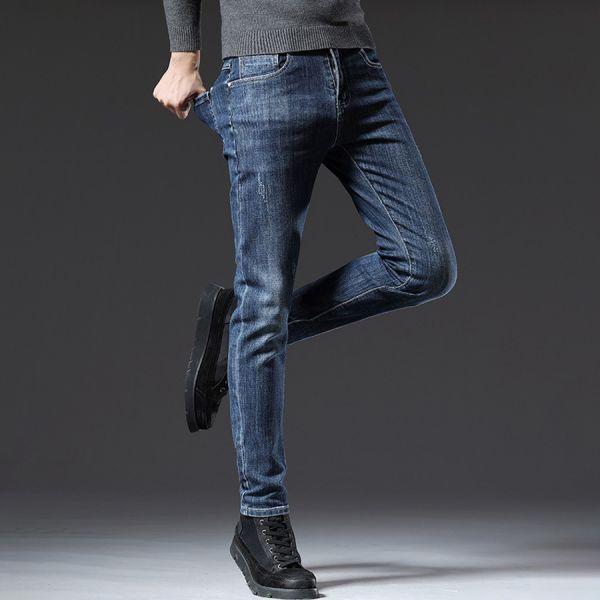 嵐綻彈力修身牛仔長褲 - 1配色（限時特賣 - 5折） 幕峰MuFeng,男裝特賣,5折優惠,快閃活動,限時出清,網路購物,男裝品牌,超值優惠,時尚穿搭,2026特賣