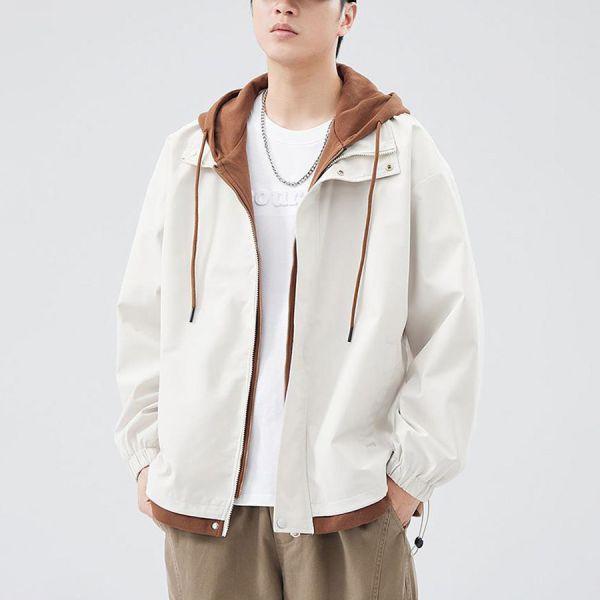 湛峰連帽防風潮流外套（假2件）- 7色（限時特賣 - 5折） 幕峰MuFeng,男裝特賣,5折優惠,快閃活動,限時出清,網路購物,男裝品牌,超值優惠,時尚穿搭,2026特賣