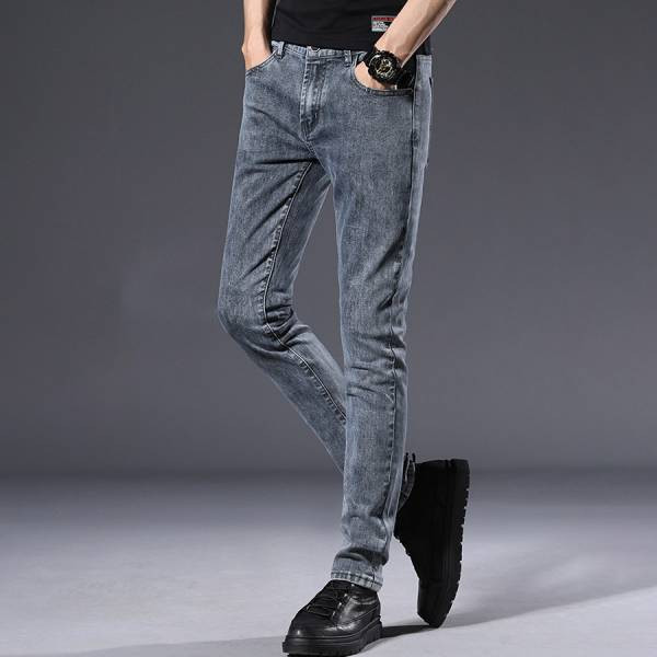 霧輝彈力修身牛仔長褲 - 1配色（限時特賣 - 5折） 幕峰MuFeng,男裝特賣,5折優惠,快閃活動,限時出清,網路購物,男裝品牌,超值優惠,時尚穿搭,2026特賣