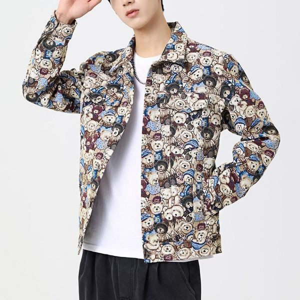 浮繪刺繡時尚外套 - 4配色（限時特賣 - 5折） 幕峰MuFeng,男裝特賣,5折優惠,快閃活動,限時出清,網路購物,男裝品牌,超值優惠,時尚穿搭,2025特賣