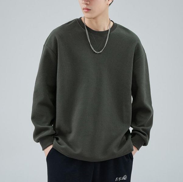鑽格重磅潮流長袖 - 3配色 幕峰,Mufeng,牛仔,流行,上衣,褲子,外套,穿搭,印花,服飾