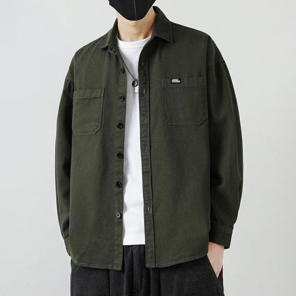 銳峰工裝休閒襯衫外套 - 4配色（限時特賣 - 5折） 幕峰MuFeng,男裝特賣,5折優惠,快閃活動,限時出清,網路購物,男裝品牌,超值優惠,時尚穿搭,2025特賣