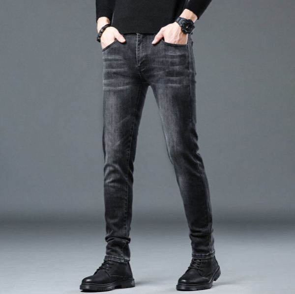 夜幕彈力休閒牛仔長褲 - 1配色（限時特賣 - 5折） 幕峰MuFeng,男裝特賣,5折優惠,快閃活動,限時出清,網路購物,男裝品牌,超值優惠,時尚穿搭,2025特賣