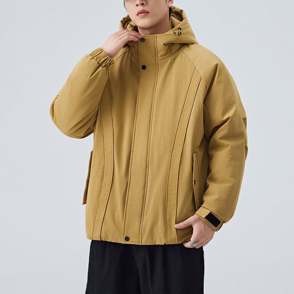 極暖防風連帽休閒保暖外套 - 4配色 幕峰MuFeng,加厚面包服,冬季外套,保暖防風,潮流男裝,連帽外套,休閒百搭,戶外禦寒,寬鬆剪裁,街頭時尚