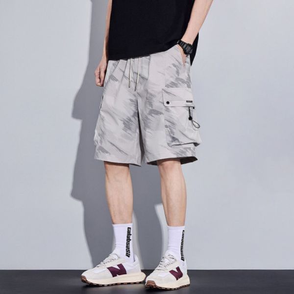 冰界潮流工裝短褲 - 1配色（限時特賣 - 5折） 幕峰MuFeng,男裝特賣,5折優惠,快閃活動,限時出清,網路購物,男裝品牌,超值優惠,時尚穿搭,2025特賣