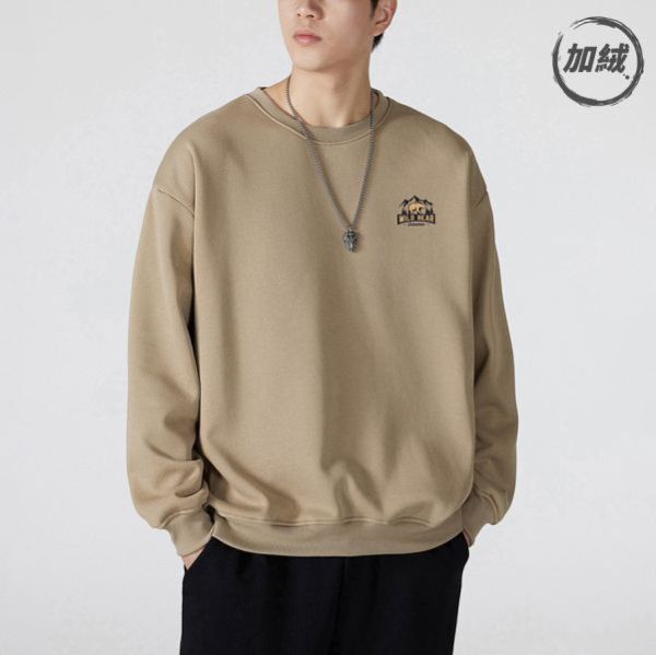 巖熊重磅潮流長袖 - 5色（加絨）（限時特賣 - 5折） 幕峰MuFeng,男裝特賣,5折優惠,快閃活動,限時出清,網路購物,男裝品牌,超值優惠,時尚穿搭,2025特賣