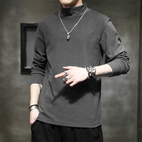 簡約半高領休閒長袖 - 8配色（限時特賣 - 5折） 幕峰MuFeng,男裝特賣,5折優惠,快閃活動,限時出清,網路購物,男裝品牌,超值優惠,時尚穿搭,2026特賣