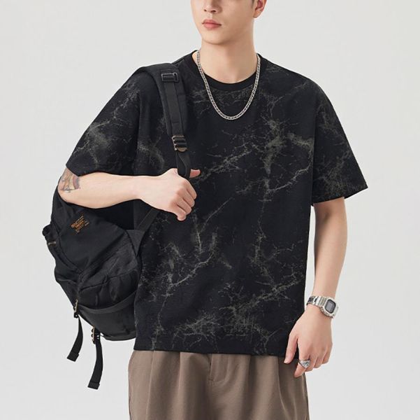 野知個性紮染潮流短袖 - 3配色 幕峰MuFeng,圓領短袖,T恤男,潮流上衣,男士短袖,特色工藝T恤,休閒穿搭,百搭短袖,夏季男裝,時尚上衣