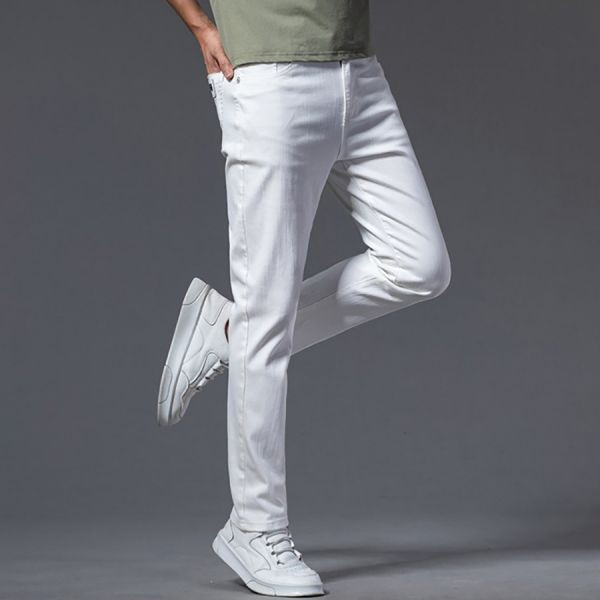 境白休閒直筒牛仔長褲 - 1配色（限時特賣 - 5折） 幕峰MuFeng,男裝特賣,5折優惠,快閃活動,限時出清,網路購物,男裝品牌,超值優惠,時尚穿搭,2025特賣