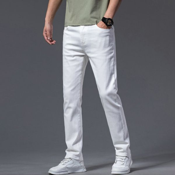 境白休閒直筒牛仔長褲 - 1配色（限時特賣 - 5折） 幕峰MuFeng,男裝特賣,5折優惠,快閃活動,限時出清,網路購物,男裝品牌,超值優惠,時尚穿搭,2025特賣