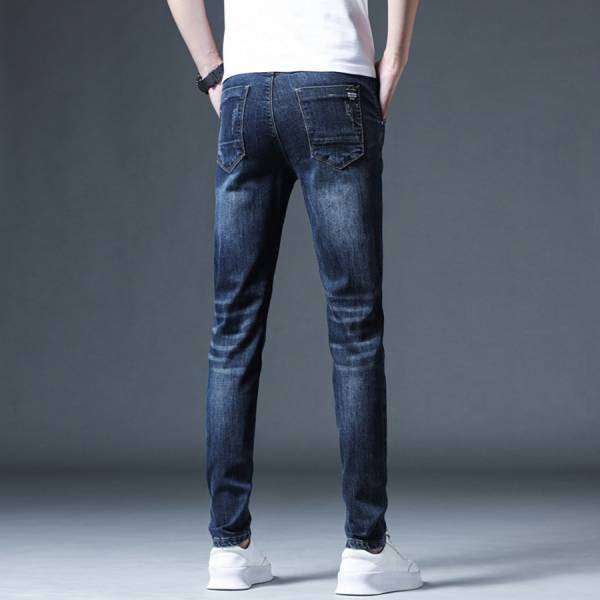 深邃抓痕彈性修身牛仔長褲 - 2配色（限時特賣 - 5折） 幕峰MuFeng,男裝特賣,5折優惠,快閃活動,限時出清,網路購物,男裝品牌,超值優惠,時尚穿搭,2026特賣