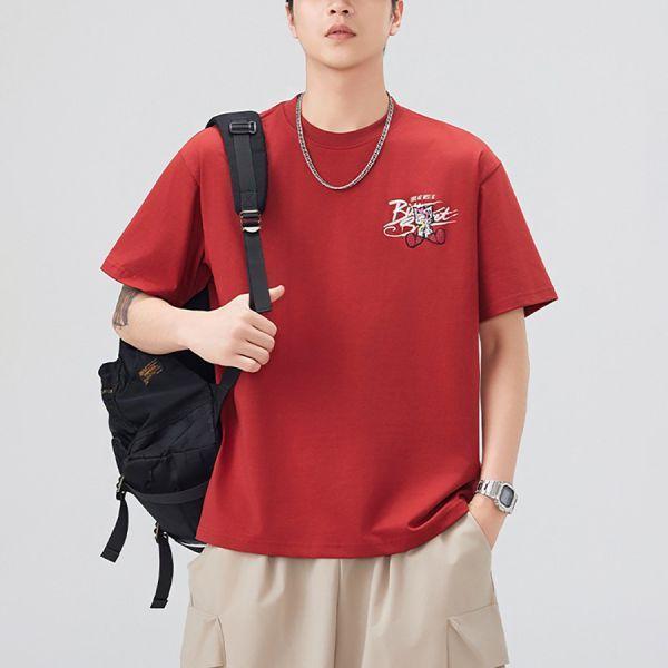 原子重磅刺繡印花潮流短袖 - 4配色（限時特賣 - 5折） 幕峰MuFeng,男裝特賣,5折優惠,快閃活動,限時出清,網路購物,男裝品牌,超值優惠,時尚穿搭,2026特賣
