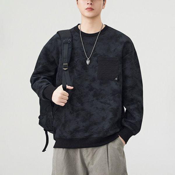 霧紋潮流休閒長袖 - 2配色（限時特賣 - 5折） 幕峰MuFeng,男裝特賣,5折優惠,快閃活動,限時出清,網路購物,男裝品牌,超值優惠,時尚穿搭,2026特賣