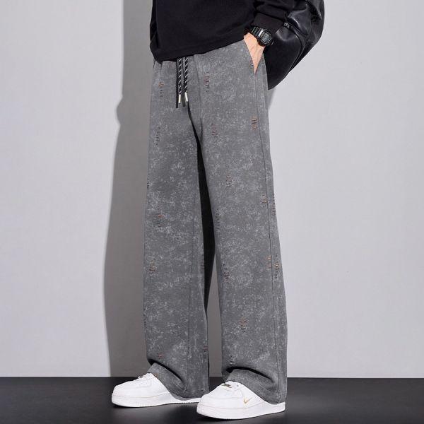 衛尚小破洞休閒直筒長褲 - 3配色（限時特賣 - 5折） 幕峰MuFeng,男裝特賣,5折優惠,快閃活動,限時出清,網路購物,男裝品牌,超值優惠,時尚穿搭,2026特賣