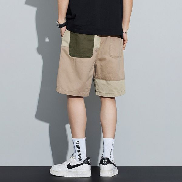布勢撞色休閒五分短褲 - 3配色（限時特賣 - 5折） 幕峰MuFeng,男裝特賣,5折優惠,快閃活動,限時出清,網路購物,男裝品牌,超值優惠,時尚穿搭,2025特賣