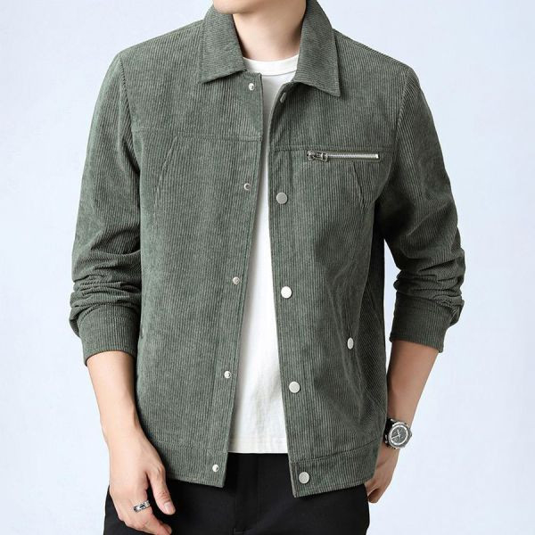 韵酷翻領排扣休閒外套 - 4配色（限時特賣 - 5折） 幕峰MuFeng,男裝特賣,5折優惠,快閃活動,限時出清,網路購物,男裝品牌,超值優惠,時尚穿搭,2025特賣