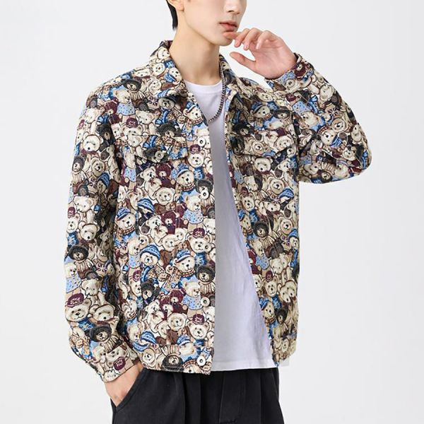 浮繪刺繡時尚外套 - 4配色（限時特賣 - 5折） 幕峰MuFeng,男裝特賣,5折優惠,快閃活動,限時出清,網路購物,男裝品牌,超值優惠,時尚穿搭,2025特賣