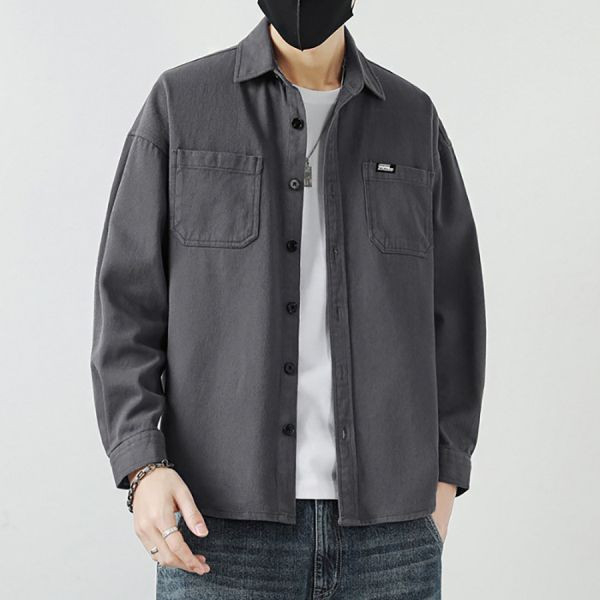 銳峰工裝休閒襯衫外套 - 4配色（限時特賣 - 5折） 幕峰MuFeng,男裝特賣,5折優惠,快閃活動,限時出清,網路購物,男裝品牌,超值優惠,時尚穿搭,2025特賣