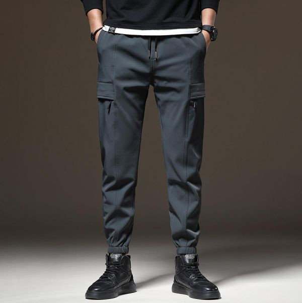 高逸重磅修身縮口九分長褲 - 2配色（限時特賣 - 5折） 幕峰MuFeng,男裝特賣,5折優惠,快閃活動,限時出清,網路購物,男裝品牌,超值優惠,時尚穿搭,2025特賣