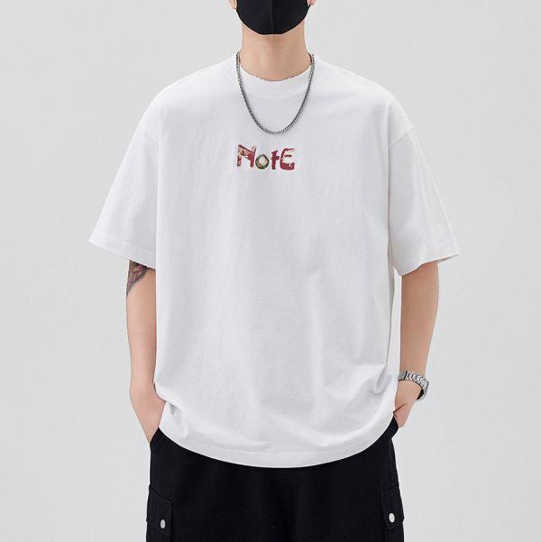 煋晨重磅刺繡印花潮流短袖 - 3配色（限時特賣 - 5折） 幕峰MuFeng,男裝特賣,5折優惠,快閃活動,限時出清,網路購物,男裝品牌,超值優惠,時尚穿搭,2026特賣