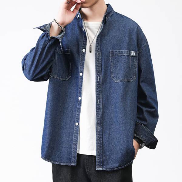 素雅牛仔薄外套 - 3配色 幕峰,班服,團服,外套,褲子,襯衫,男裝,牛仔褲,網路購物,購物