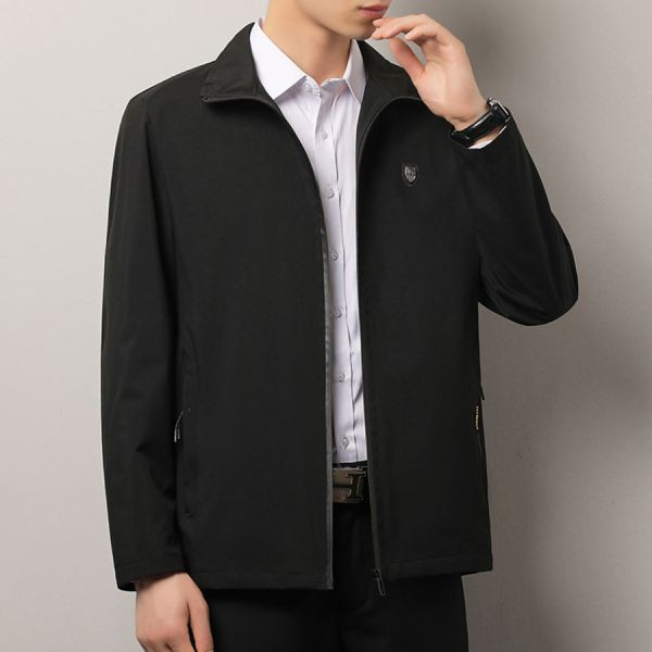 盾檔翻領休閒外套 - 2配色（限時特賣 - 5折） 幕峰MuFeng,男裝特賣,5折優惠,快閃活動,限時出清,網路購物,男裝品牌,超值優惠,時尚穿搭,2025特賣