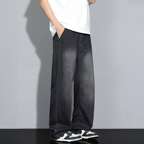 瀟然寬鬆直筒牛仔長褲 - 3配色（限時特賣 - 5折） 幕峰MuFeng,男裝特賣,5折優惠,快閃活動,限時出清,網路購物,男裝品牌,超值優惠,時尚穿搭,2026特賣
