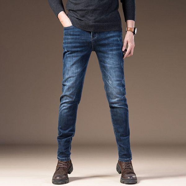 靛徒彈力修身牛仔長褲 - 1配色（限時特賣 - 5折） 幕峰MuFeng,男裝特賣,5折優惠,快閃活動,限時出清,網路購物,男裝品牌,超值優惠,時尚穿搭,2026特賣